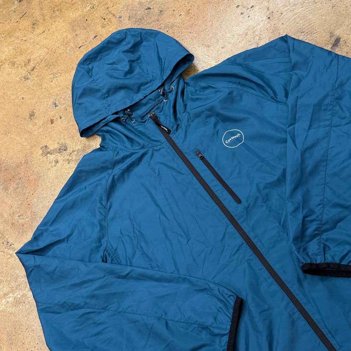 [정품/XL] 커버낫 블루 윈드브레이커 바람막이 후드 자켓 b19 상품이미지1