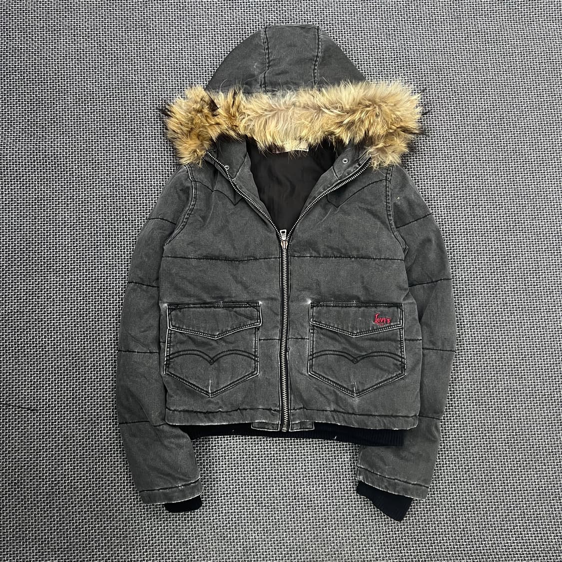 리바이스 데님 퍼후드 패딩 상품이미지1