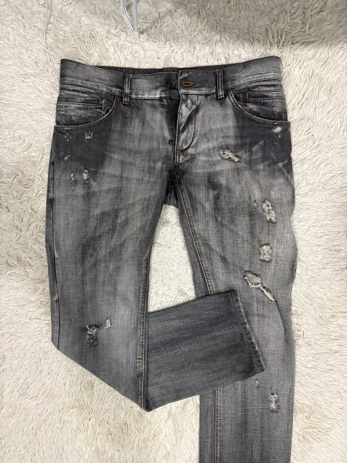 [48] 돌체앤가바나 디스트로이드 워싱 데님 팬츠 상품이미지1