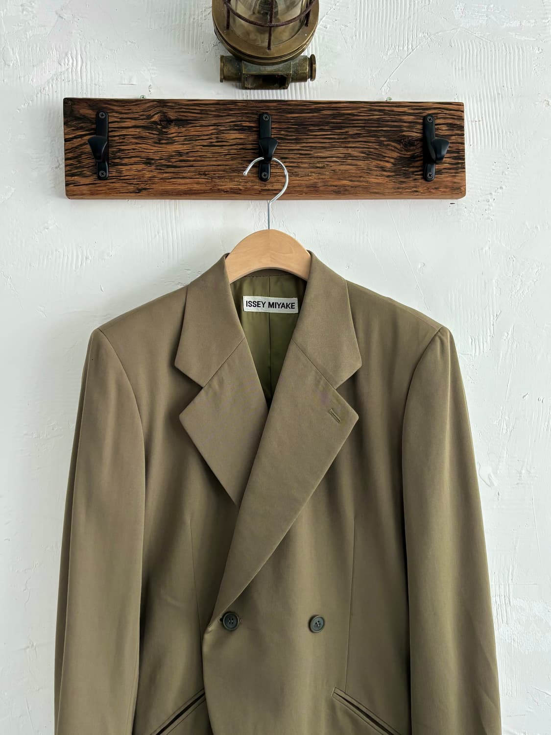 Issey Miyake 이세이 미야케 카키 비대칭 블레이저 상품이미지5