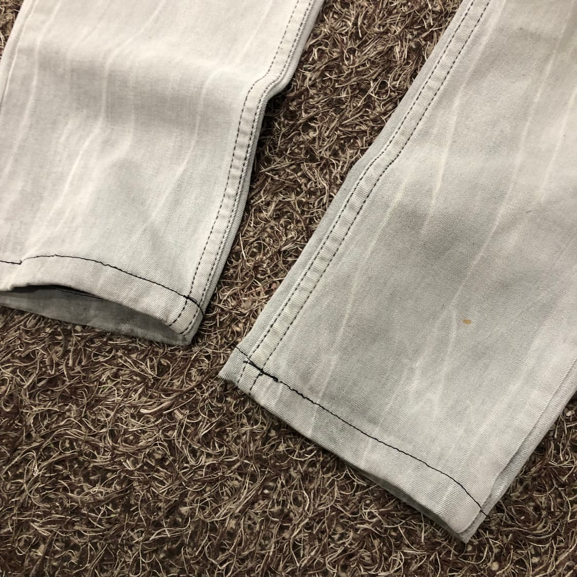 CLOUD72 레더 스컬 패치워크 데님 팬츠 상품이미지6