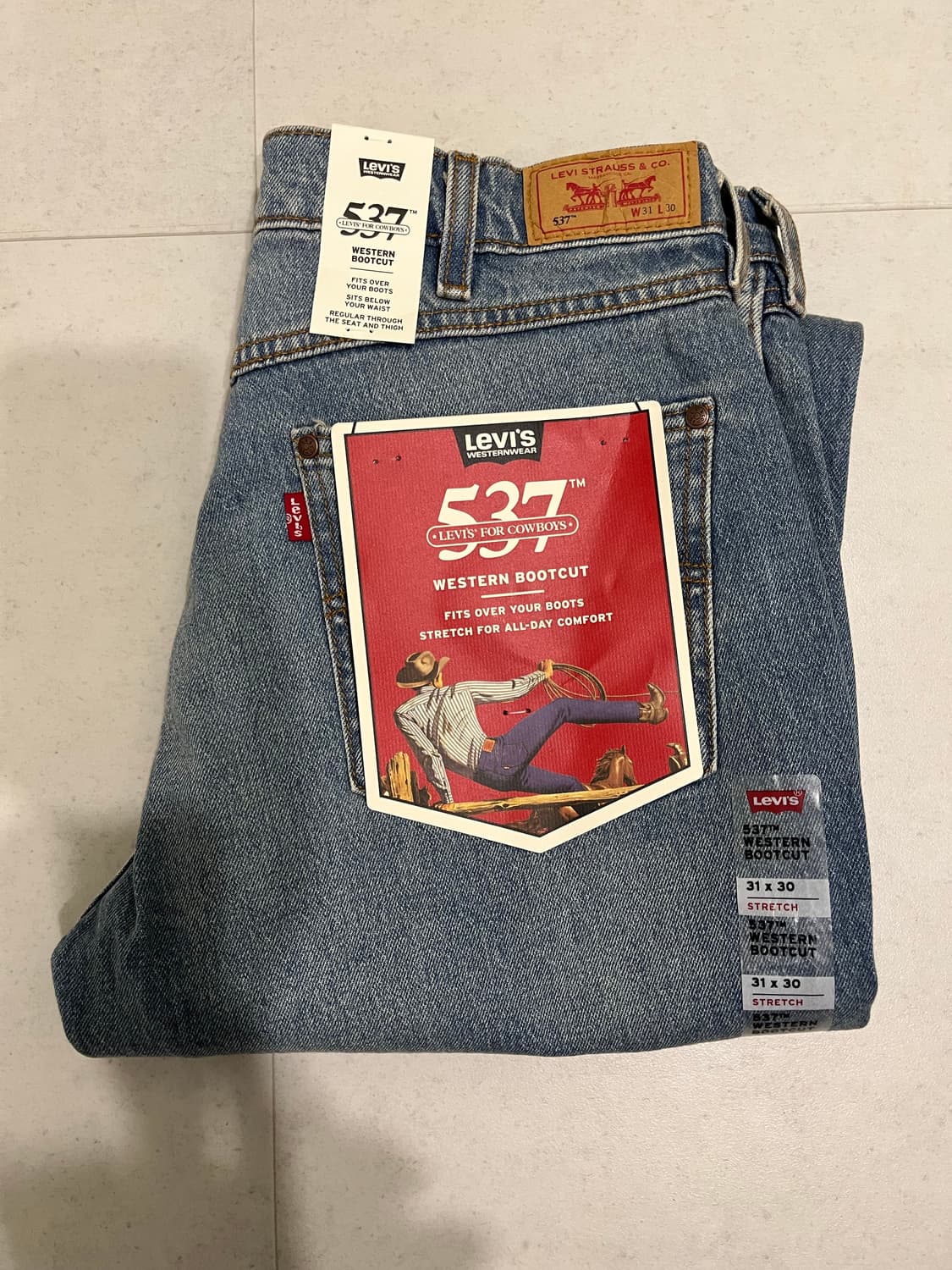 리바이스 537 웨스턴부츠컷 31*30 상품이미지3