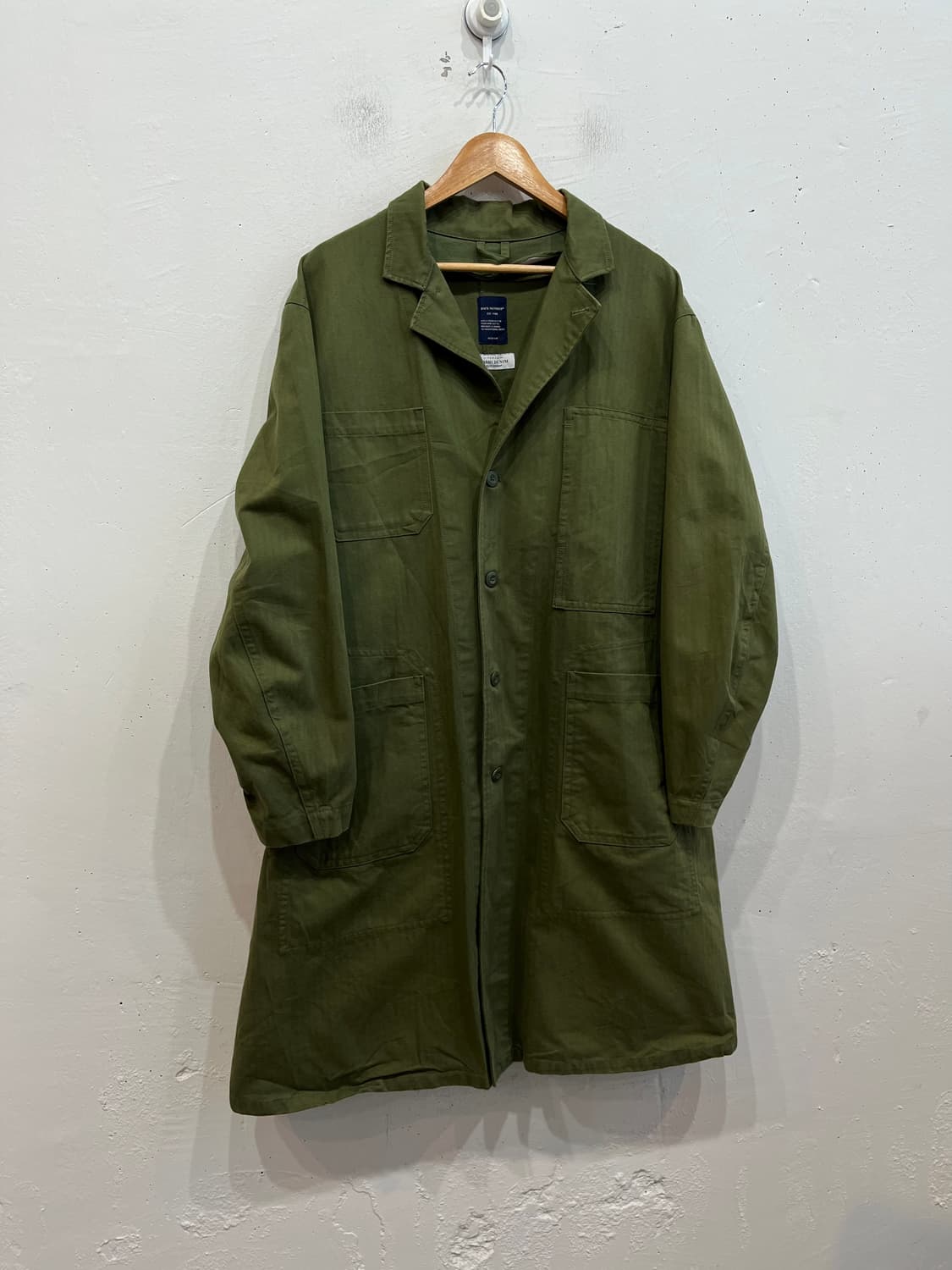 Back Number 헤링본 Washi Denim 밀리터리 코트  상품이미지1