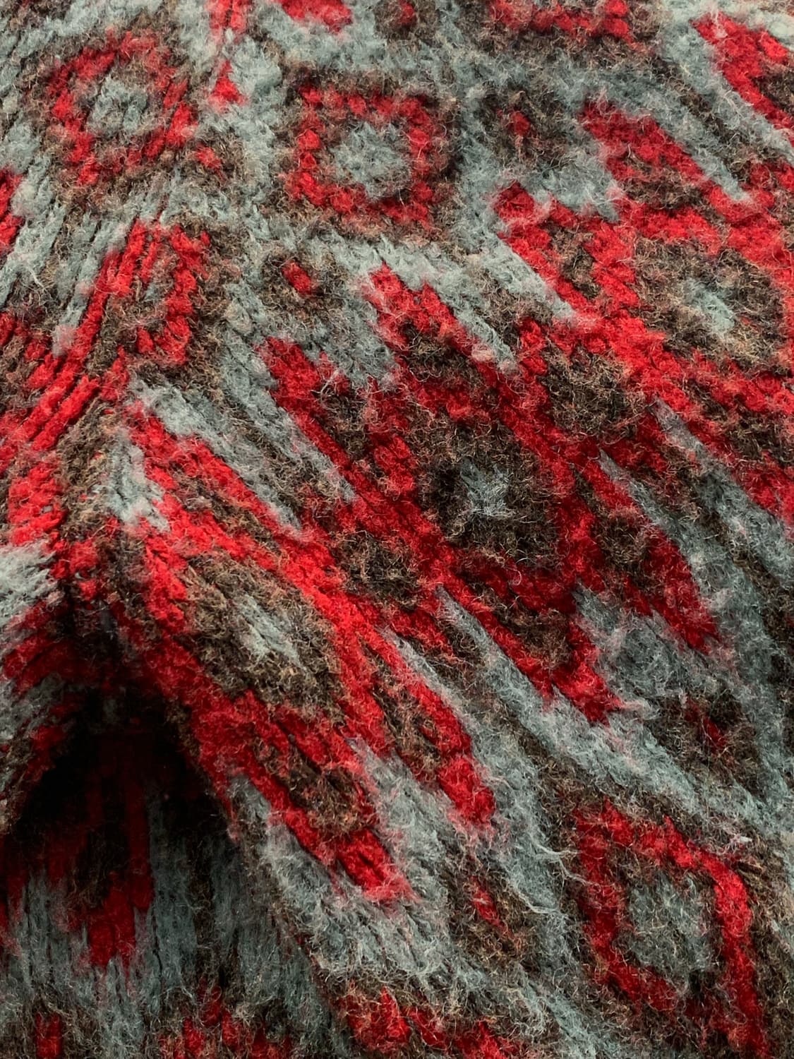 70s 로버트 브루스 Fleecemoor 아크릴 집업 카디건 상품이미지6