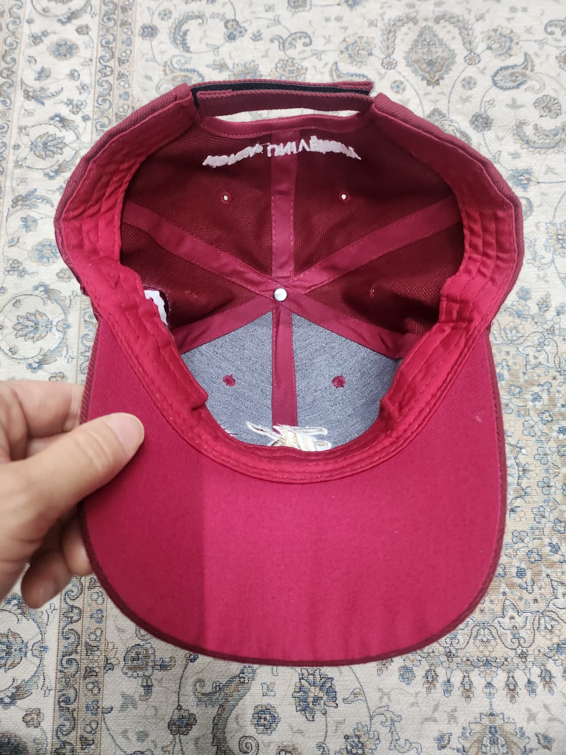 고려대학교 K로고 버건디 볼캡 상품이미지6