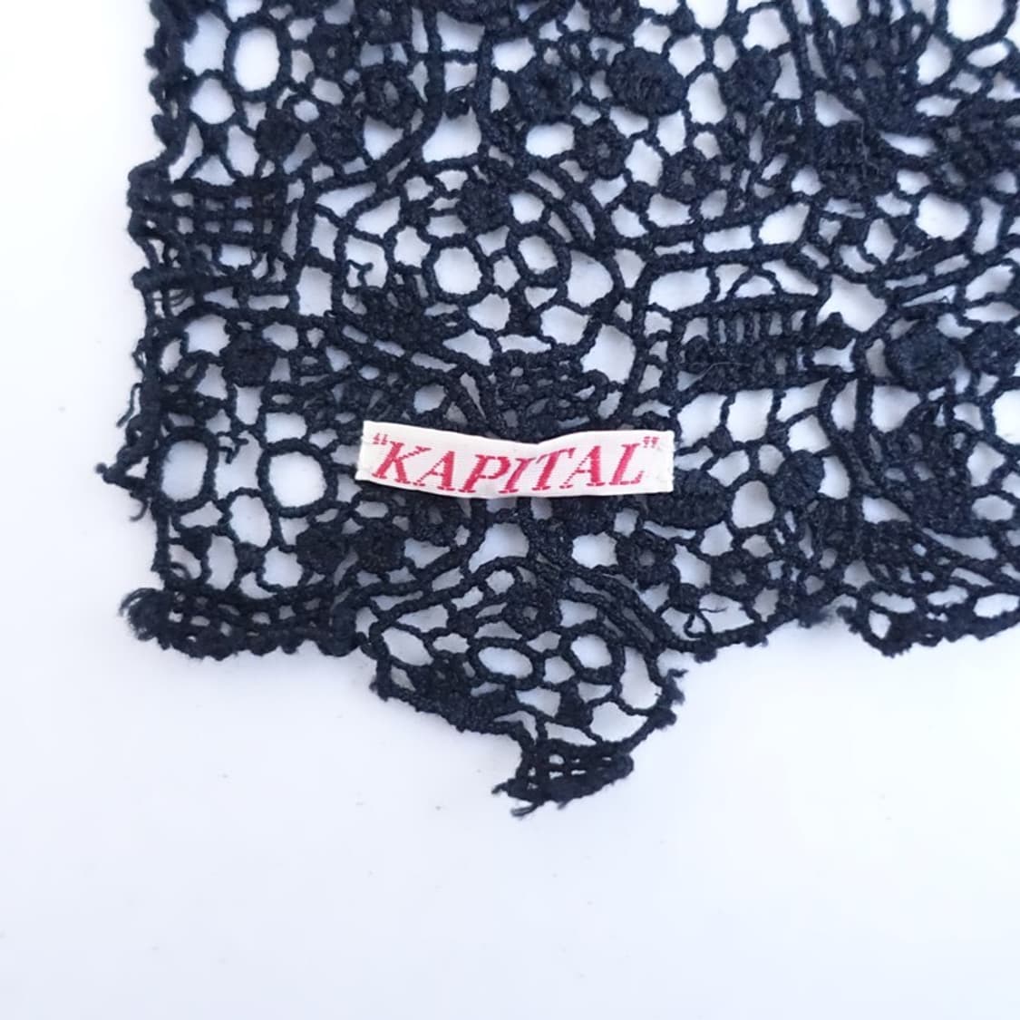 캐피탈 레이스 스톨 머플러 블랙 상품이미지6