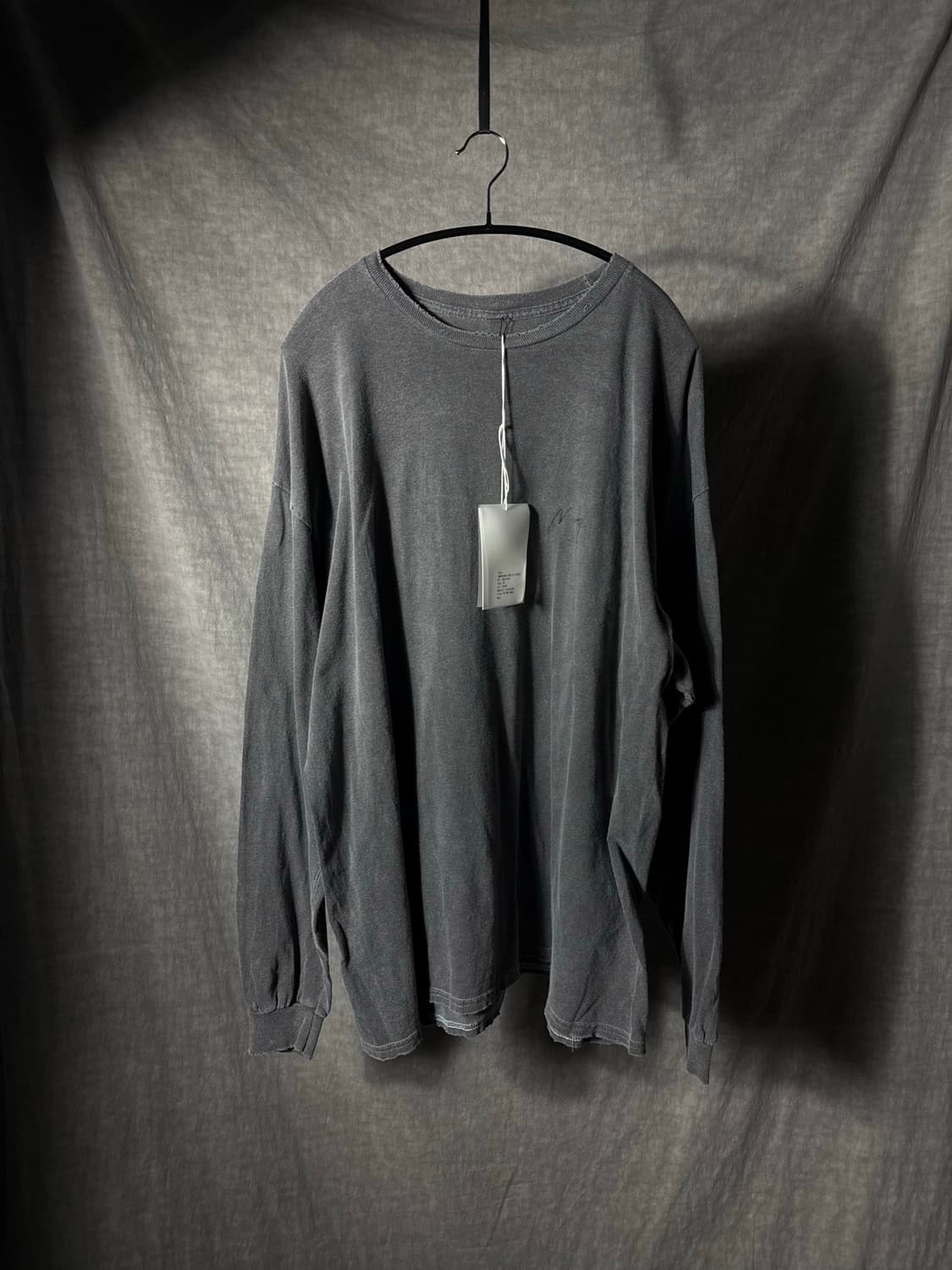 Ancellm 25ss Embroidery Dyed Long Sleeve 상품이미지1