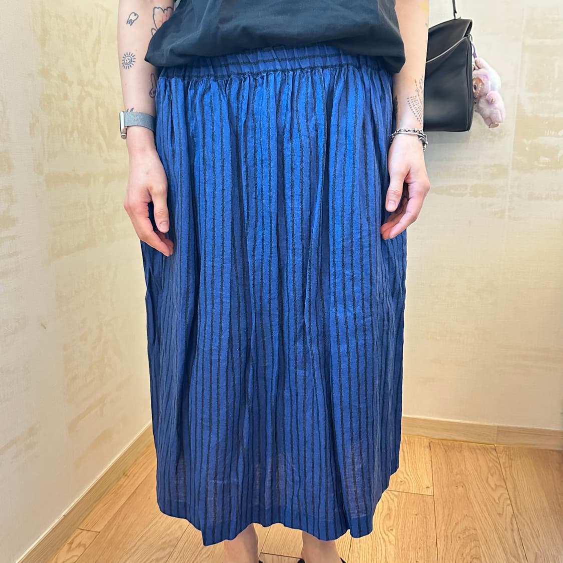 꼼데가르송 밴딩 스커트 스트라이프 M 상품이미지1