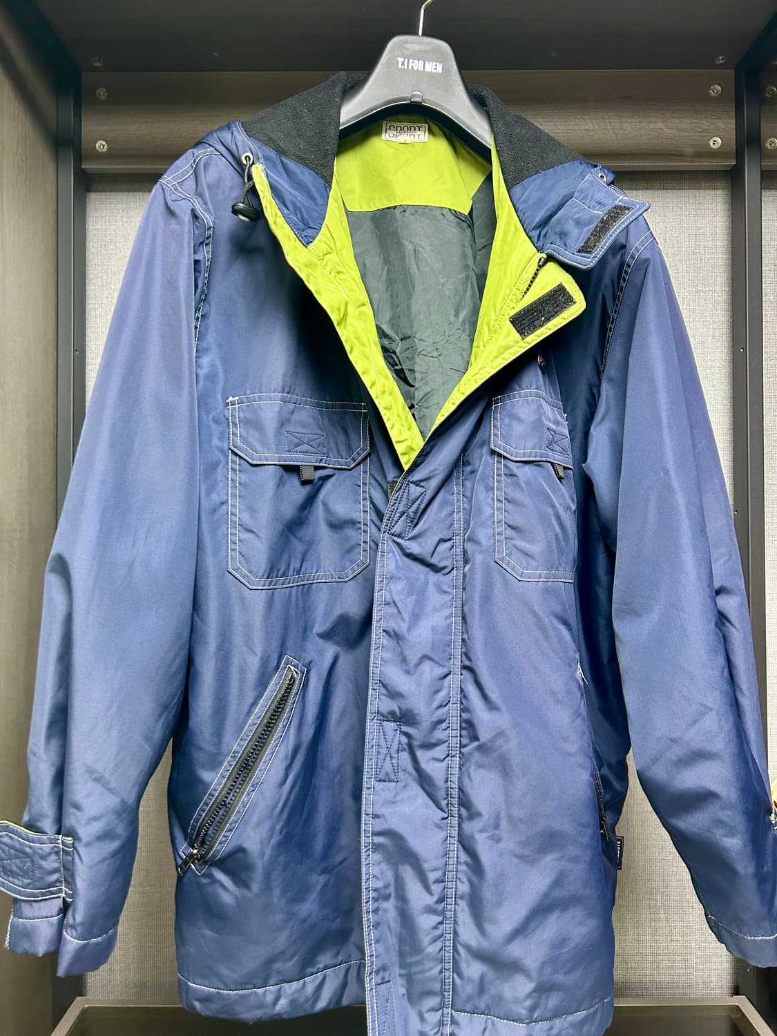 라코스테 남성 야상 방한 자켓 네이비 M 상품이미지1