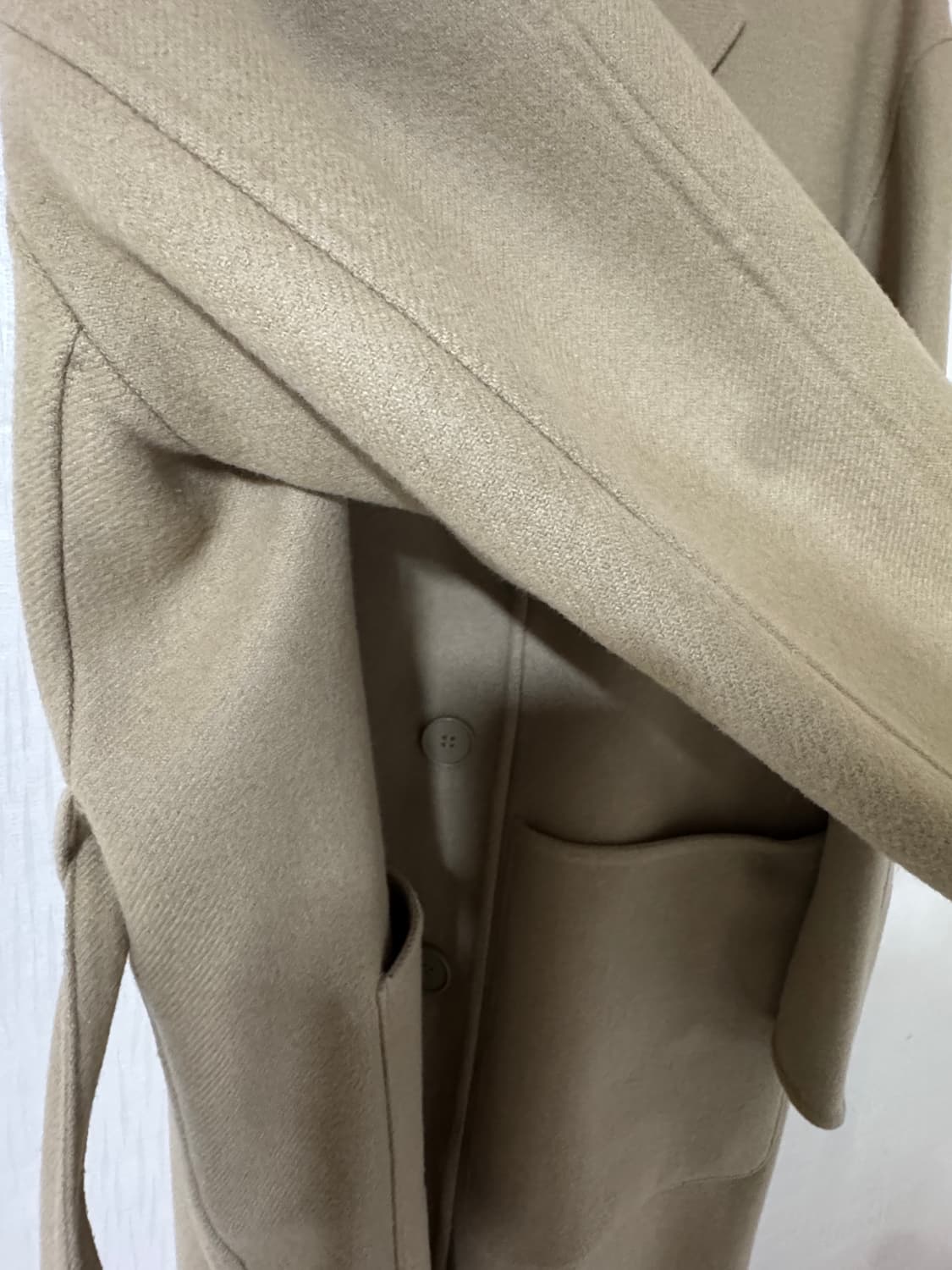 유니클로U 울블렌드 테일러드 코트 진베이지 상품이미지5