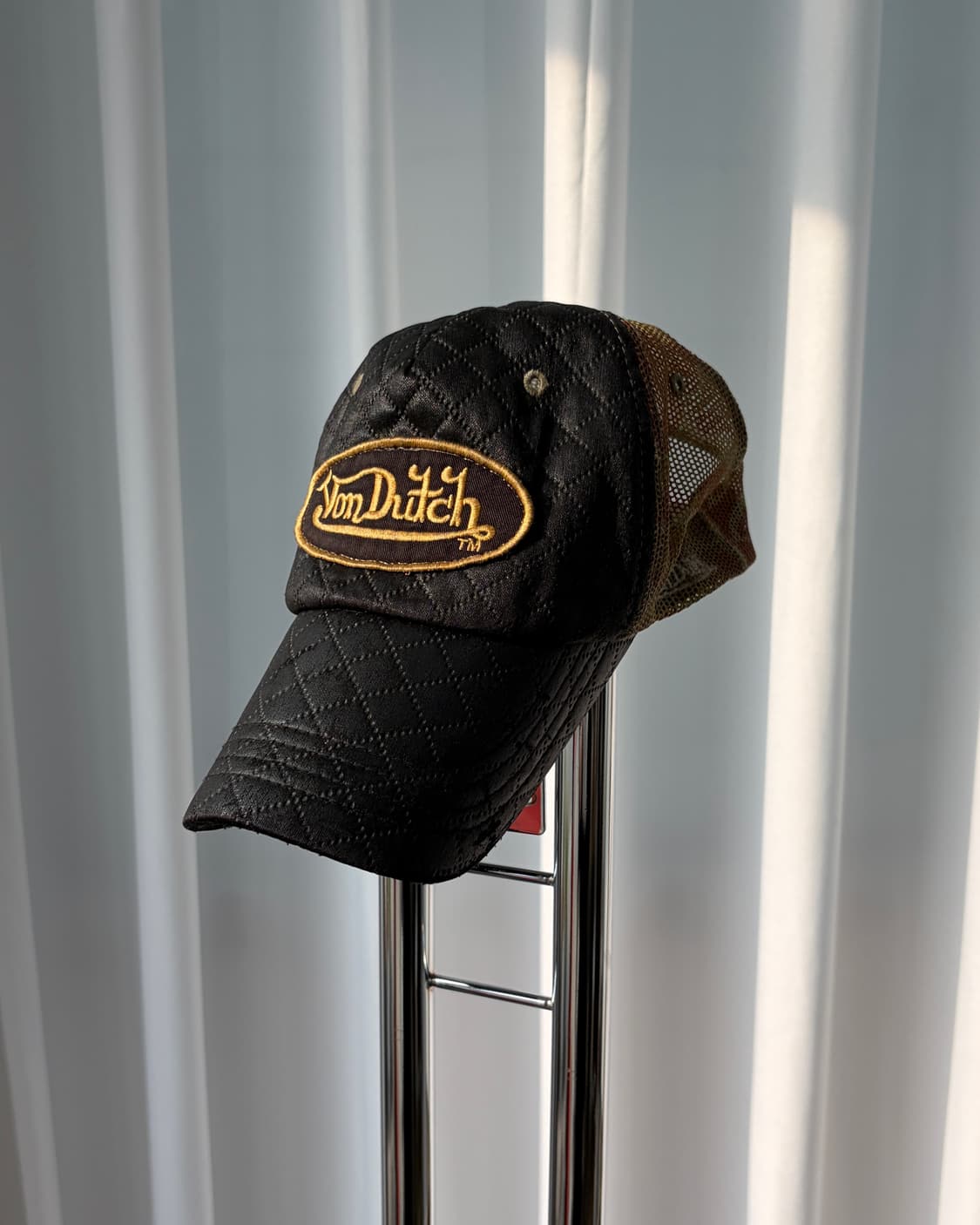 본더치 VonDutch 빈티지 레더 카모 메쉬 볼캡 모자 상품이미지2