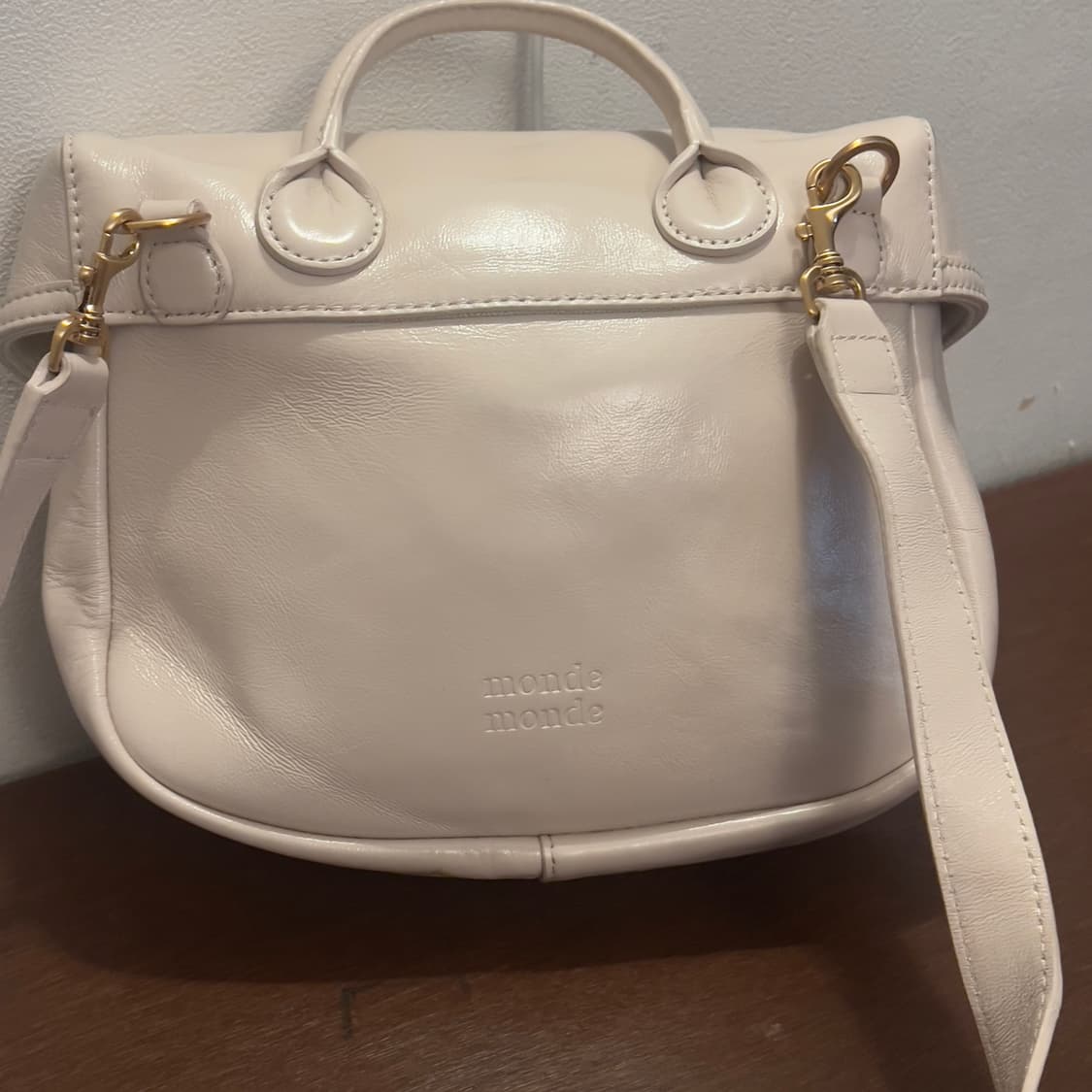 MondeMonde marron cross bag ivory 상품이미지3