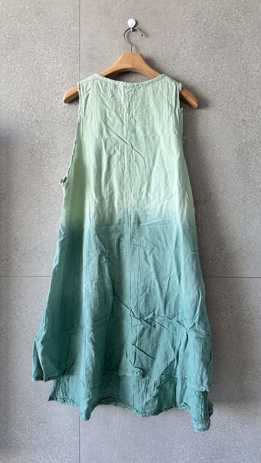 면 롱 원피스 레이어드 모리 아메카지 휴양지 상품이미지2