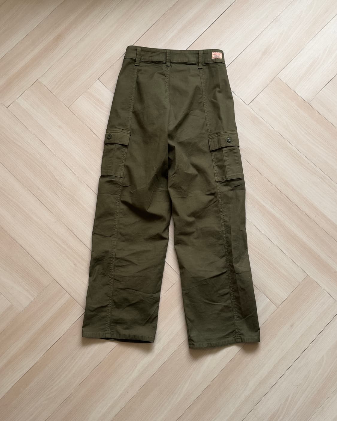 [SOMETHING] Olive Cargo Trousers 상품이미지4