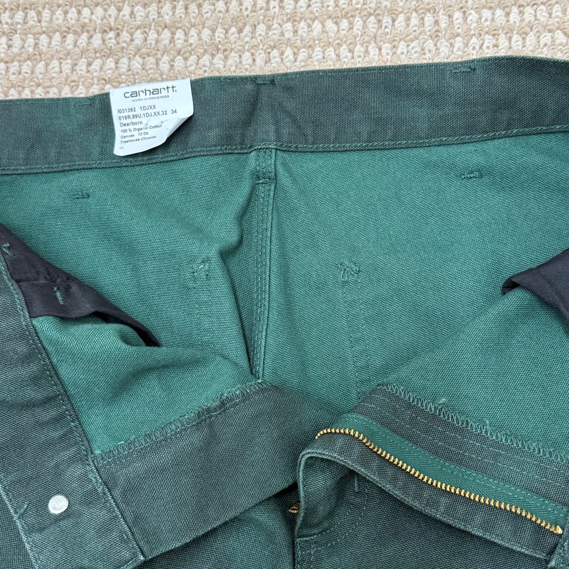 칼하트 WIP 싱글 니 크로모 팬츠 상품이미지4