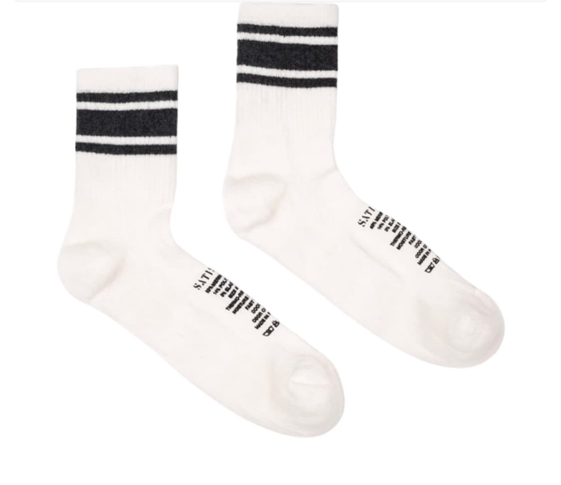 새티스파이 메리노 튜브삭스 화이트 상품이미지1