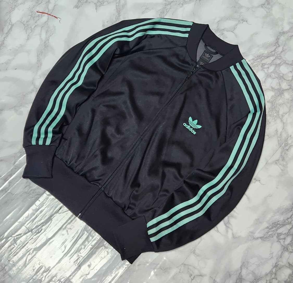 아디다스 삼선 블랙x민트 트레이닝 져지 자켓 상품이미지2