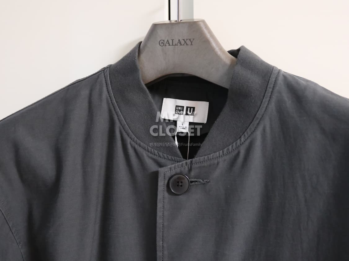 [L] 유니클로 U 립 블루종 다크 그레이 상품이미지4