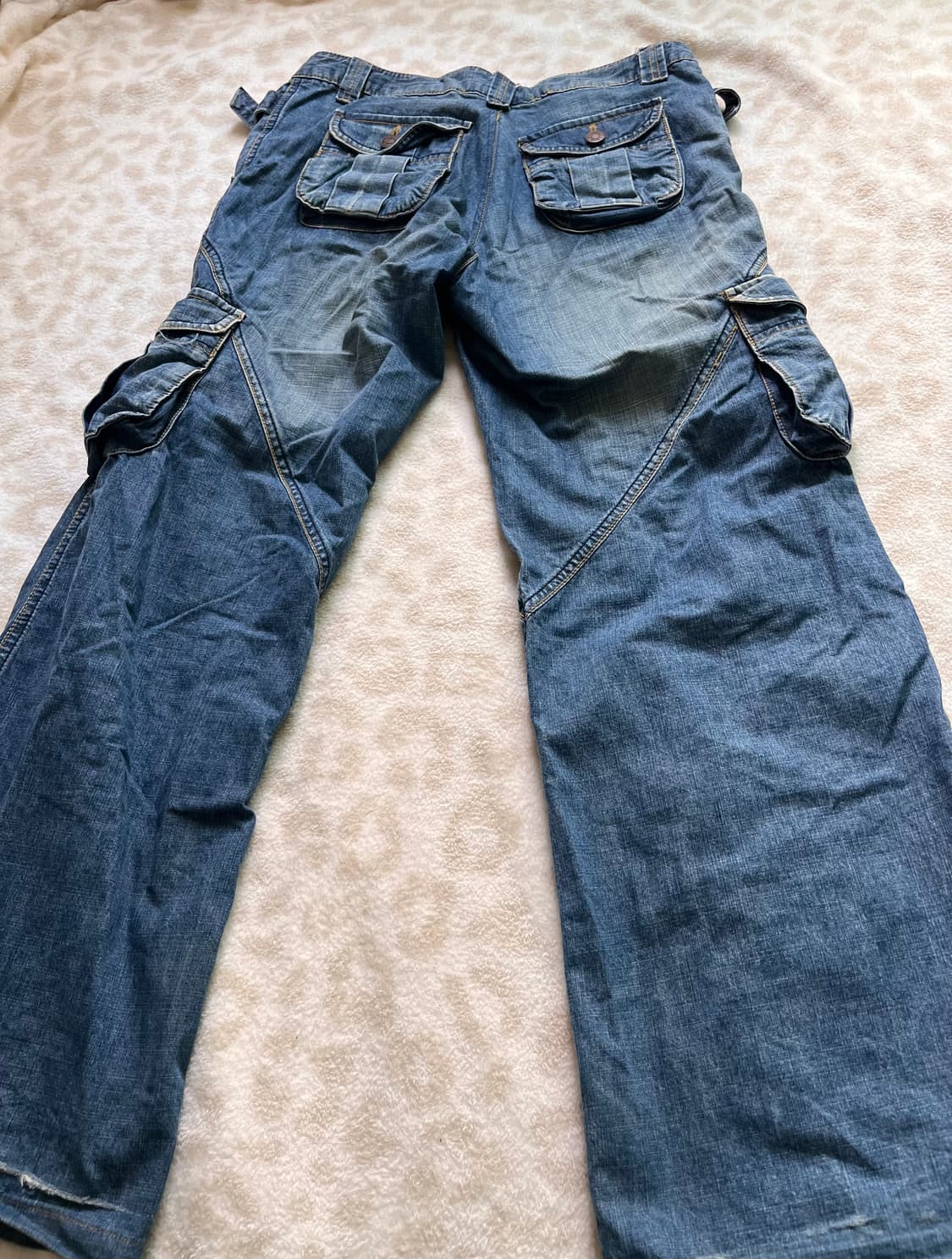 skull cubic tee + pocket denim cargo pan 상품이미지7