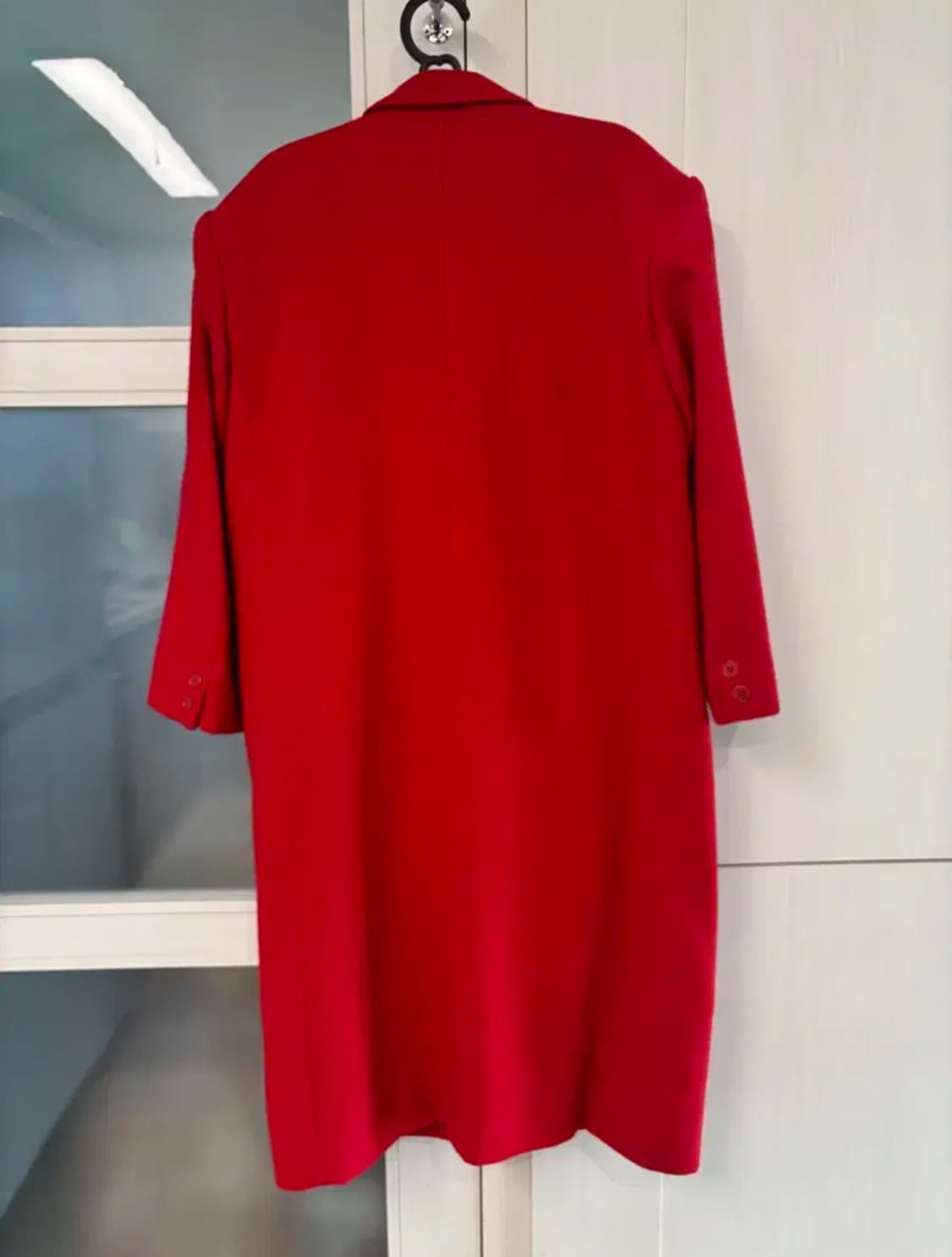 빈티지 울코트_ 레드 울 혼방 코트 (오버핏)드라이완료 상품이미지2