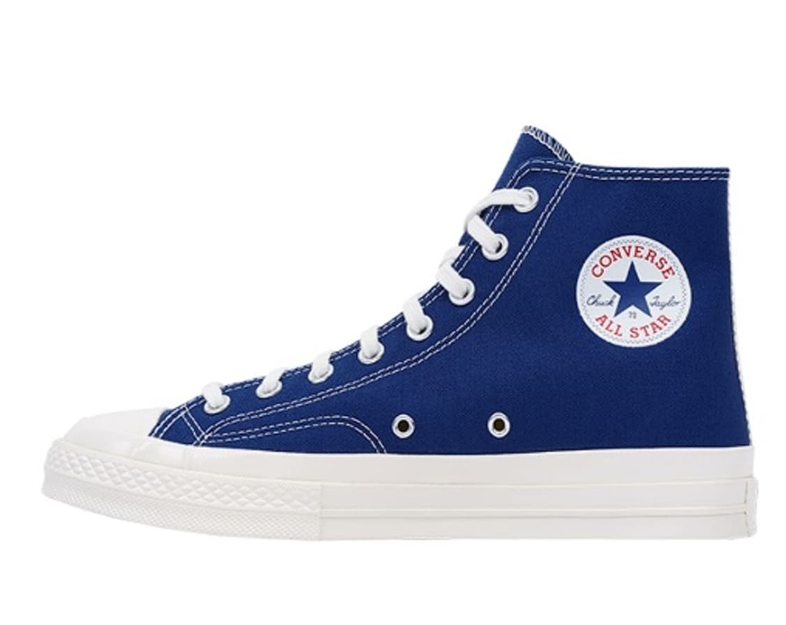 컨버스 꼼데가르송 척 70 하이 블루 쿼츠 275 상품이미지3