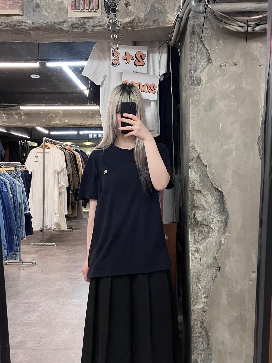 브룩스 브라더스 자수 로고 반팔 티셔츠 블랙 L #csz3886  상품이미지2