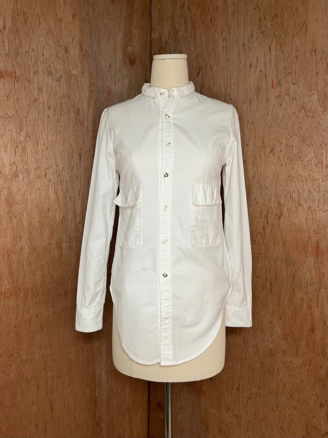 캐피탈 프릴 칼라 코튼 셔츠 상품이미지1