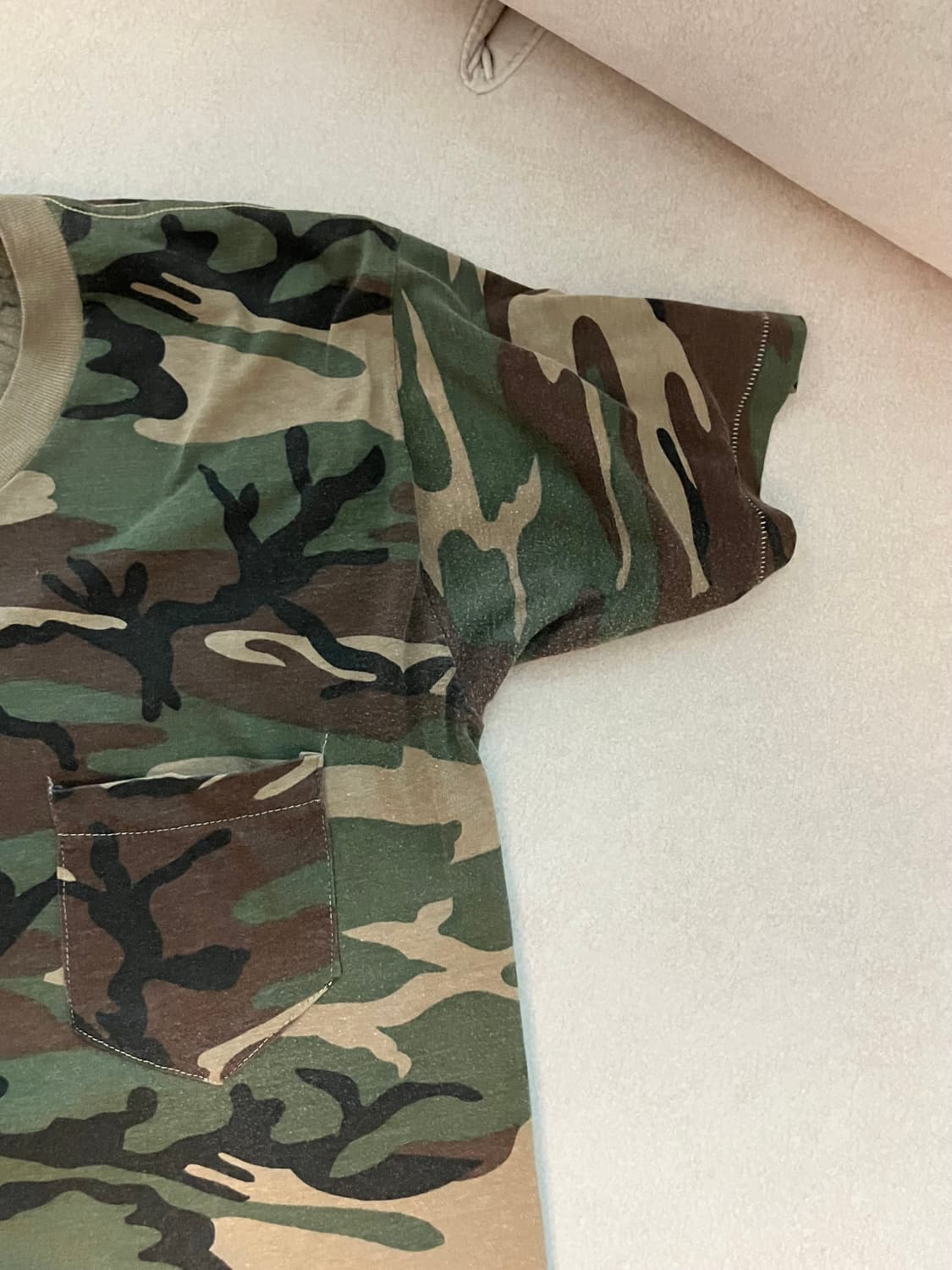80s woodland camo pocket tee  (USA) 상품이미지5