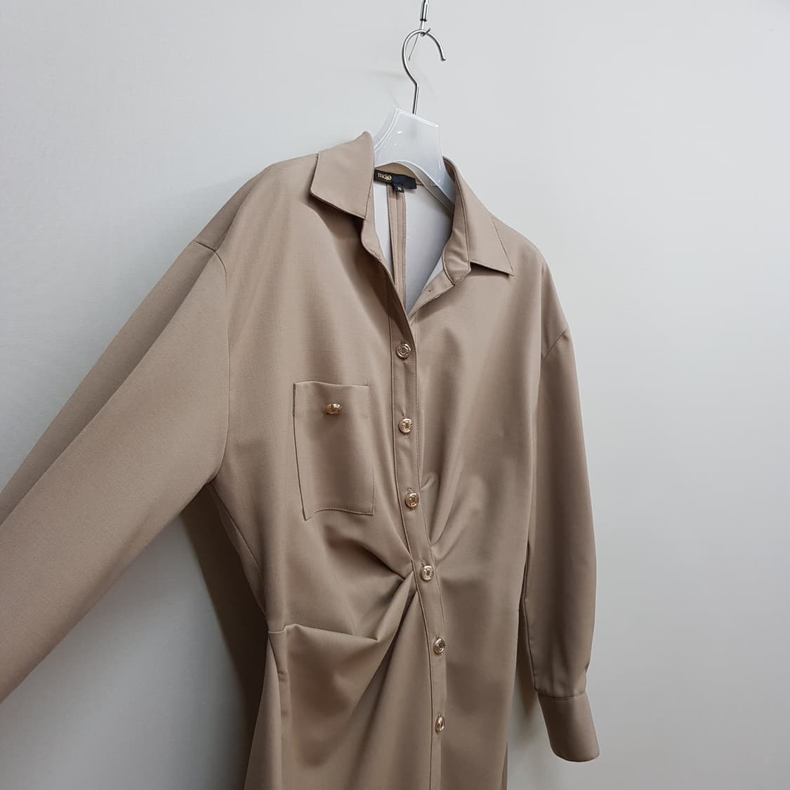 Maje 마쥬 셔츠 스타일 드레이프 원피스 38사이즈 상품이미지4