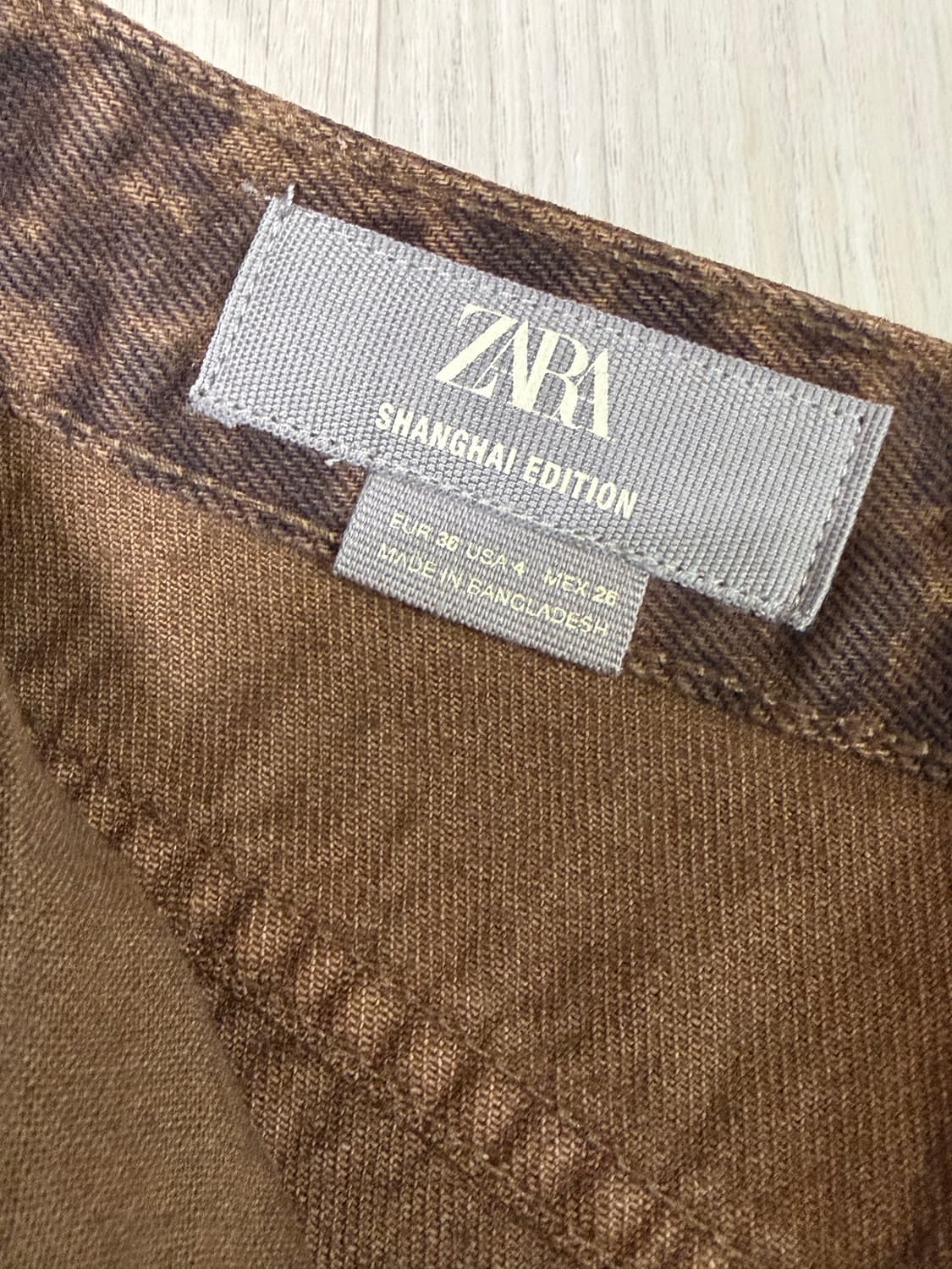 자라 상하이 호피 버뮤다팬츠 36 상품이미지2