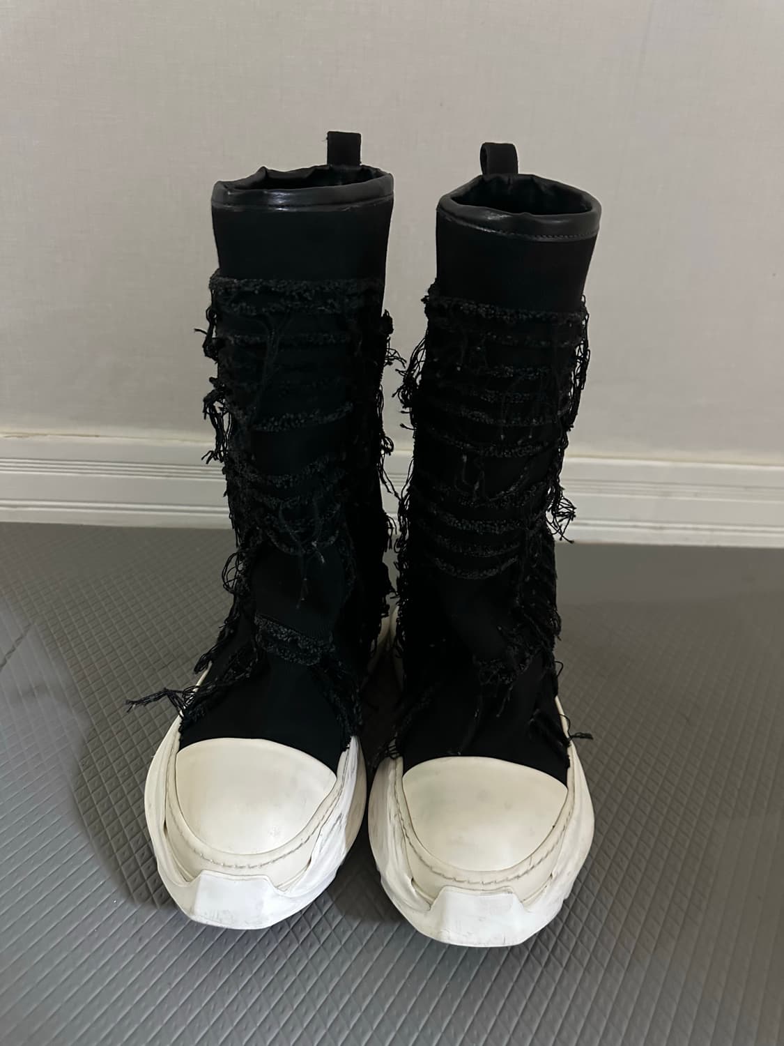 릭오웬스 다크쉐도우 블랙 슬래시 포가치네 부츠 40size 상품이미지3