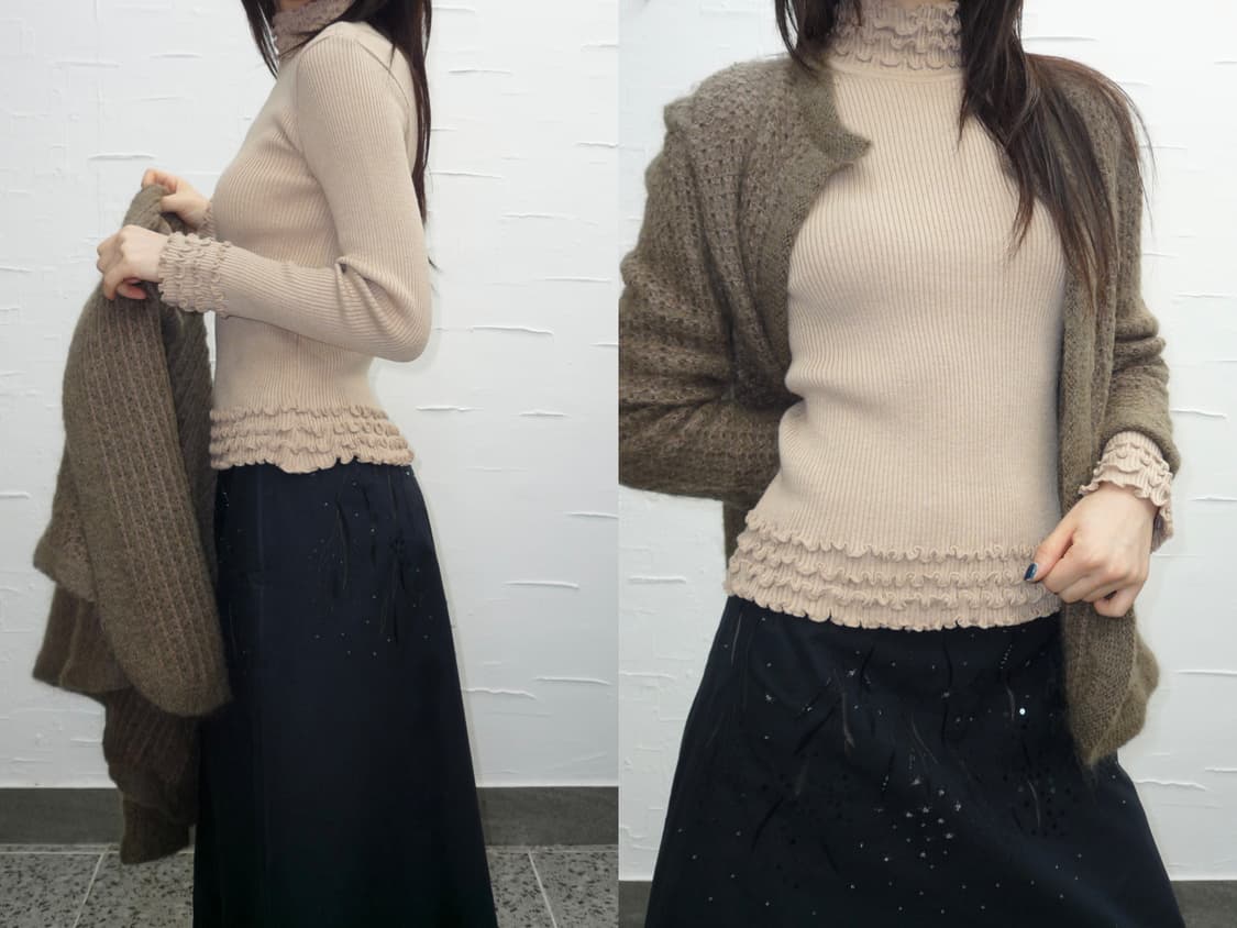 ruffle romance knit 상품이미지1
