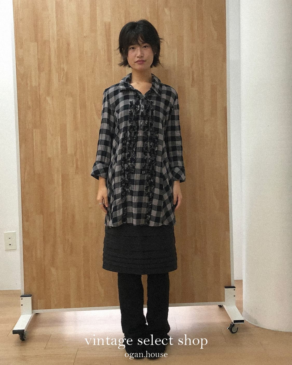 vintage winter frill skirt 상품이미지5