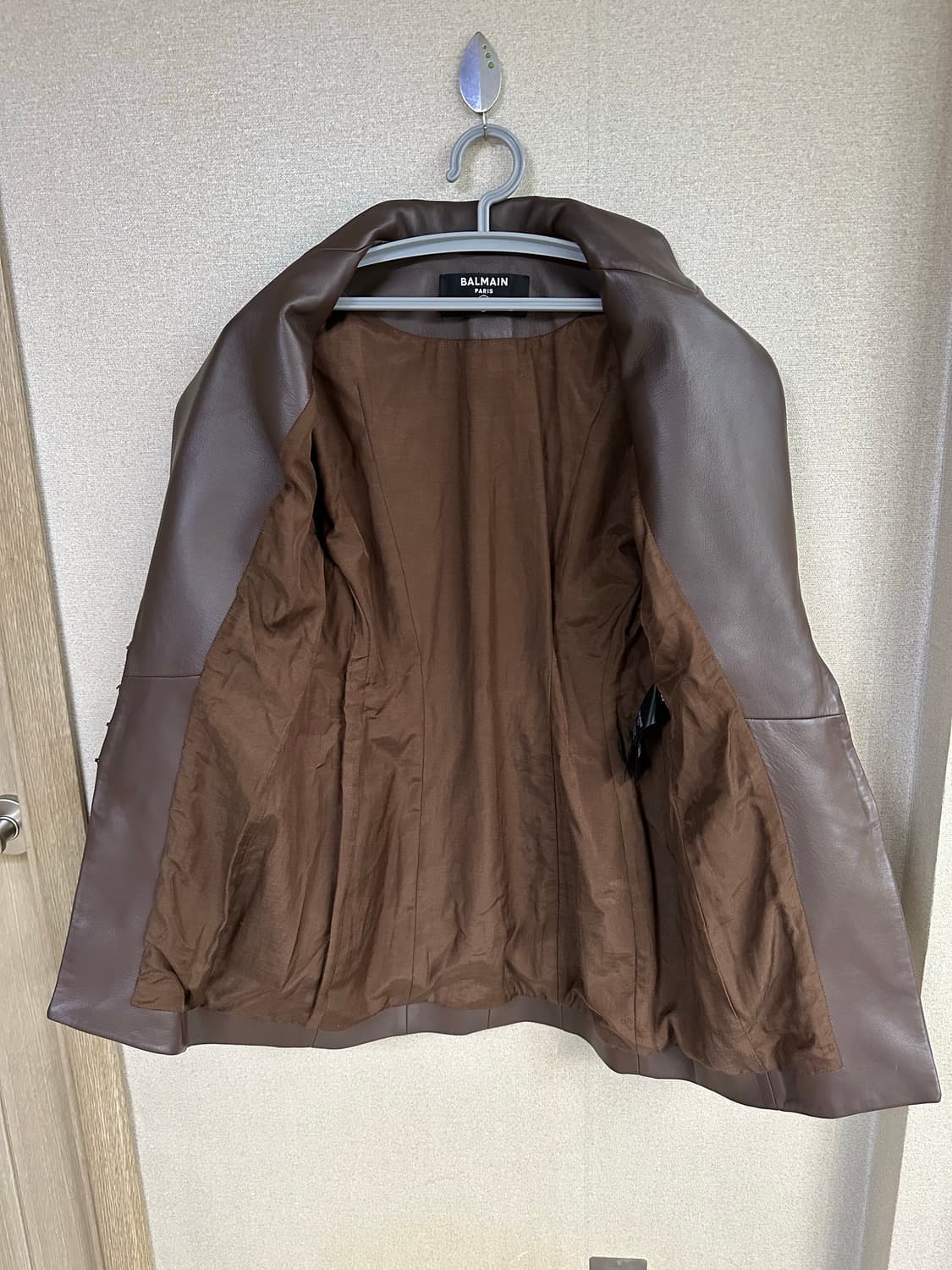 (정품)발망 브라운 가죽 자켓 34사이즈 44사이즈 상품이미지4
