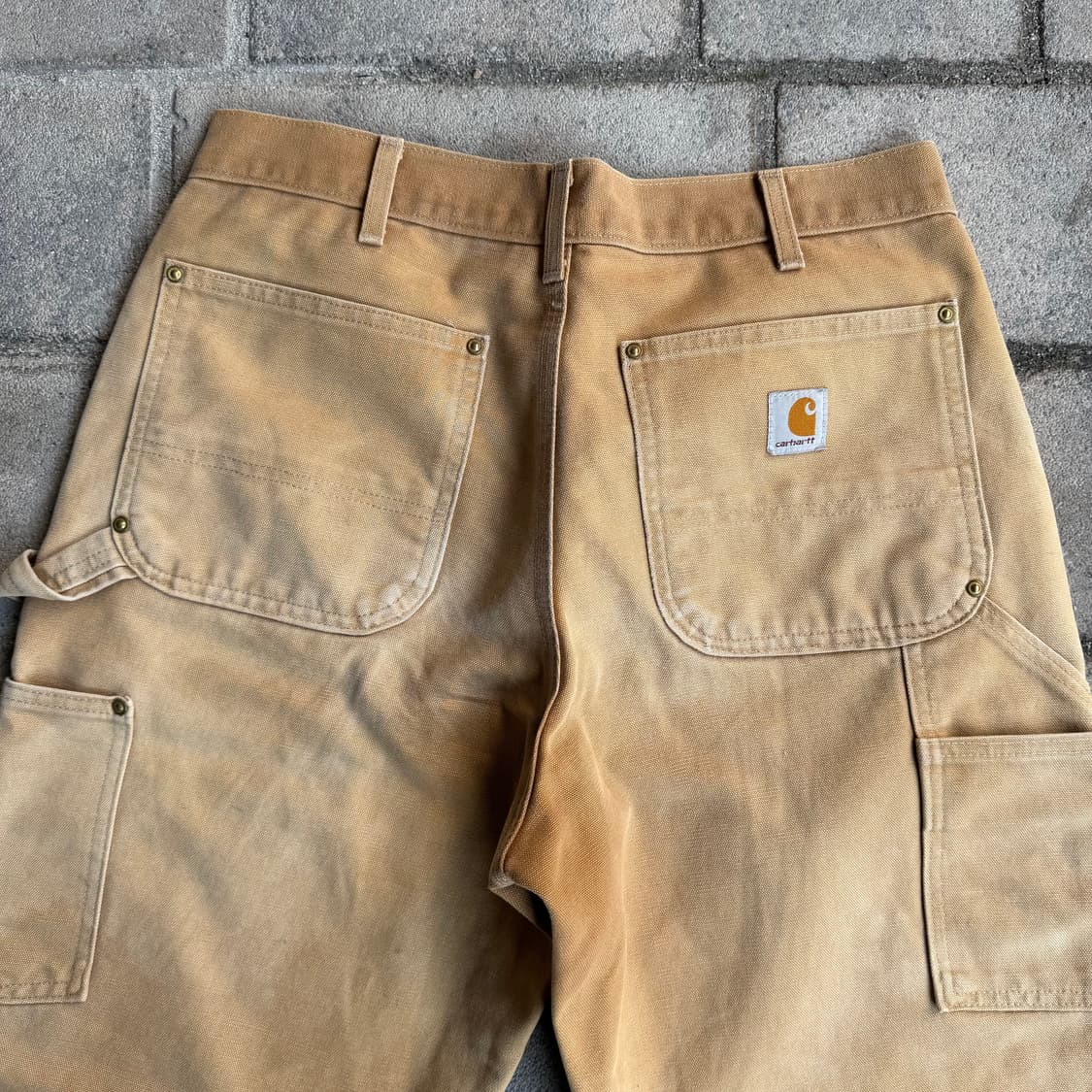 USA 칼하트 B01 BRN 더블니 카펜터 워크 팬츠 상품이미지6