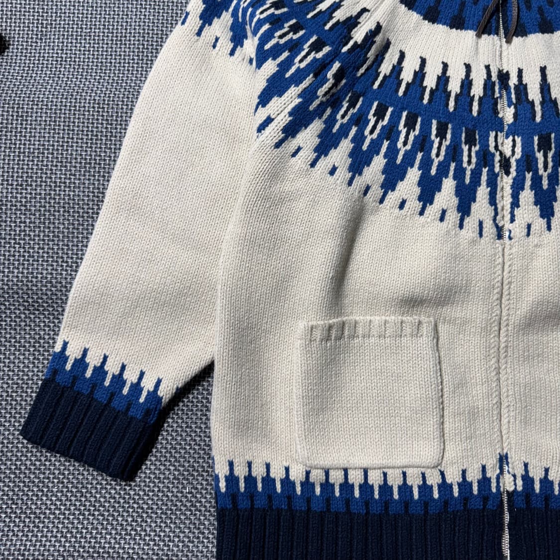 레이지블루 집업 가디건 화이트 ( L/OLD-8137  상품이미지5