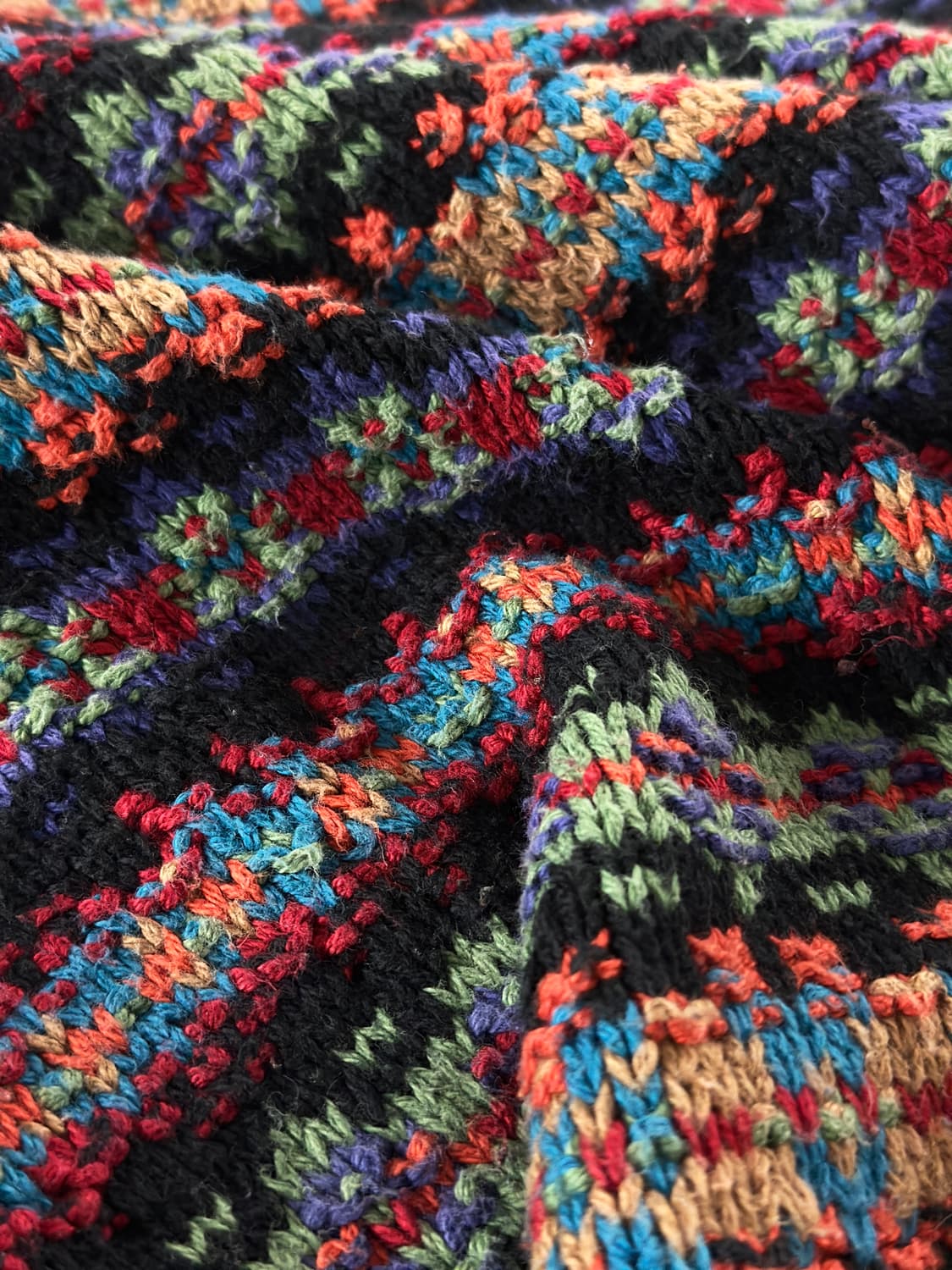 80s 빈티지 엘엘빈 페어 아일 코튼 스웨터 상품이미지6