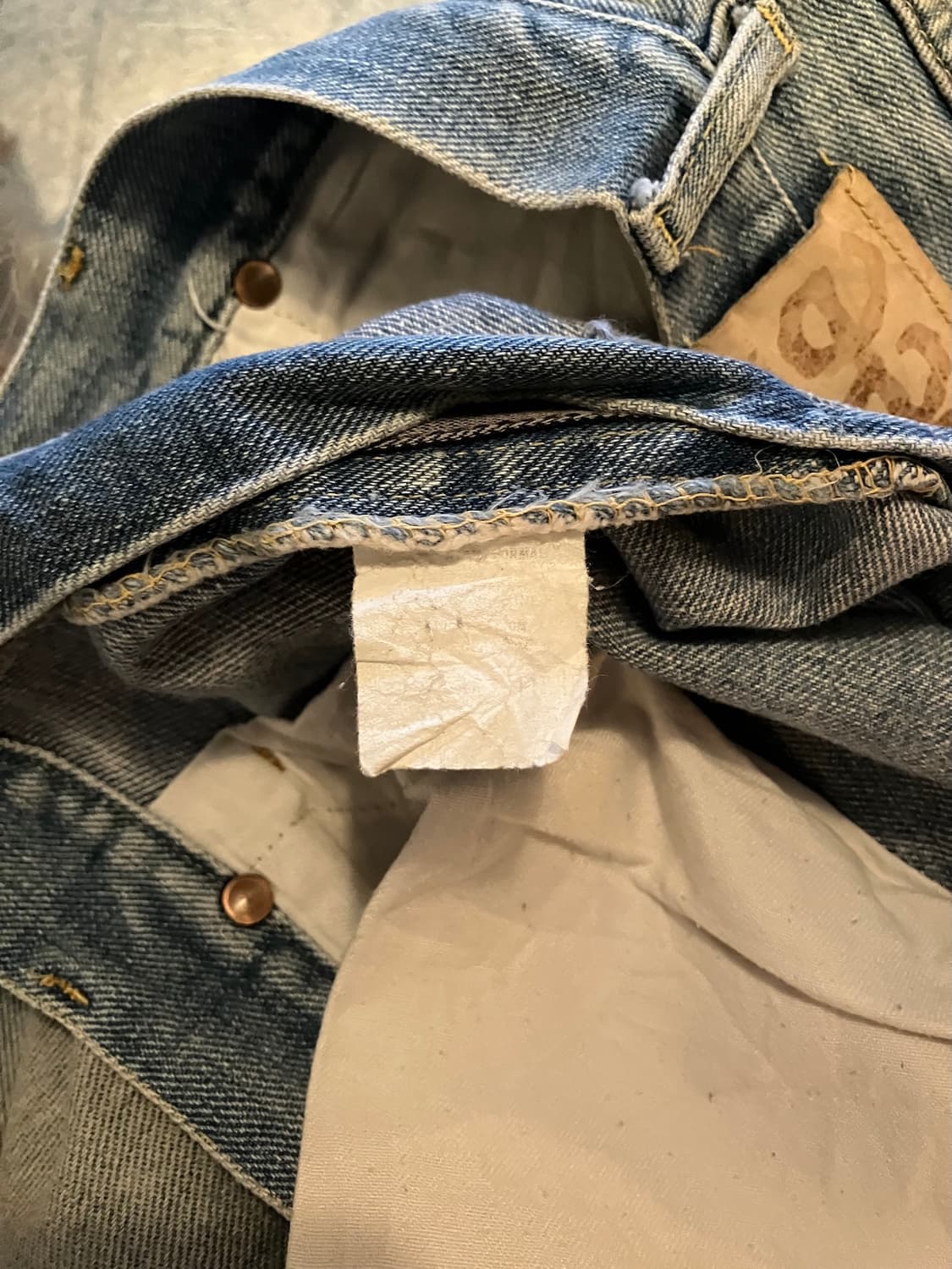 80s USA 빈티지 LEE 리 라이더스 부츠컷 데님 팬츠 상품이미지9