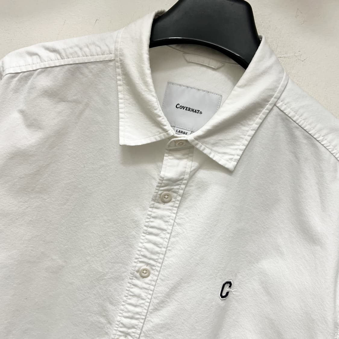 커버낫 C로고 오버핏 옥스포드 셔츠 남방 L 상품이미지3