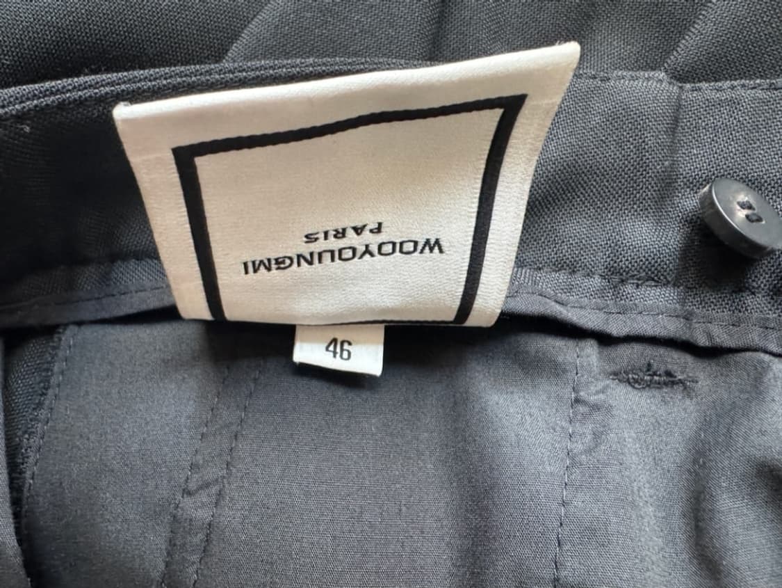 우영미 21FW 턴업 카브라팬츠 블랙 / 46 상품이미지5