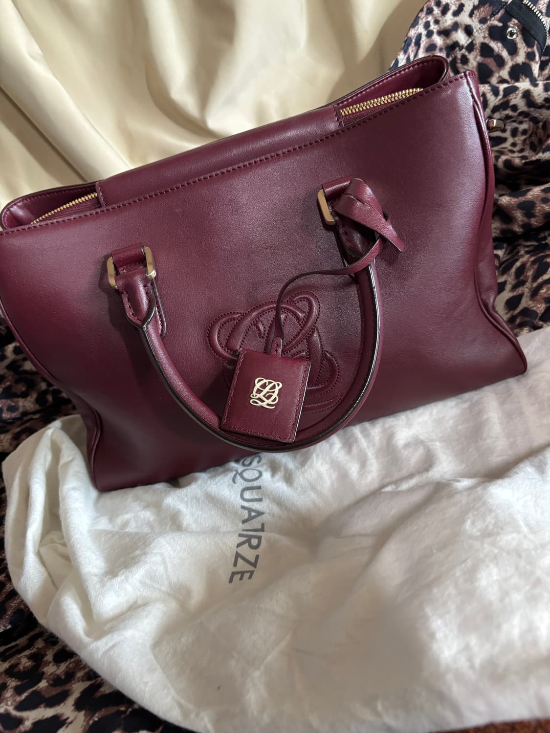 vintage louis quatorez wine leather bag 상품이미지6