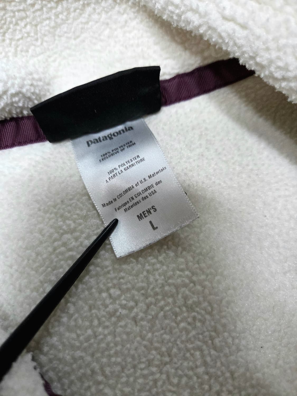 (L)파타고니아 아이보리 신칠라 헤비웨이트 상품이미지4