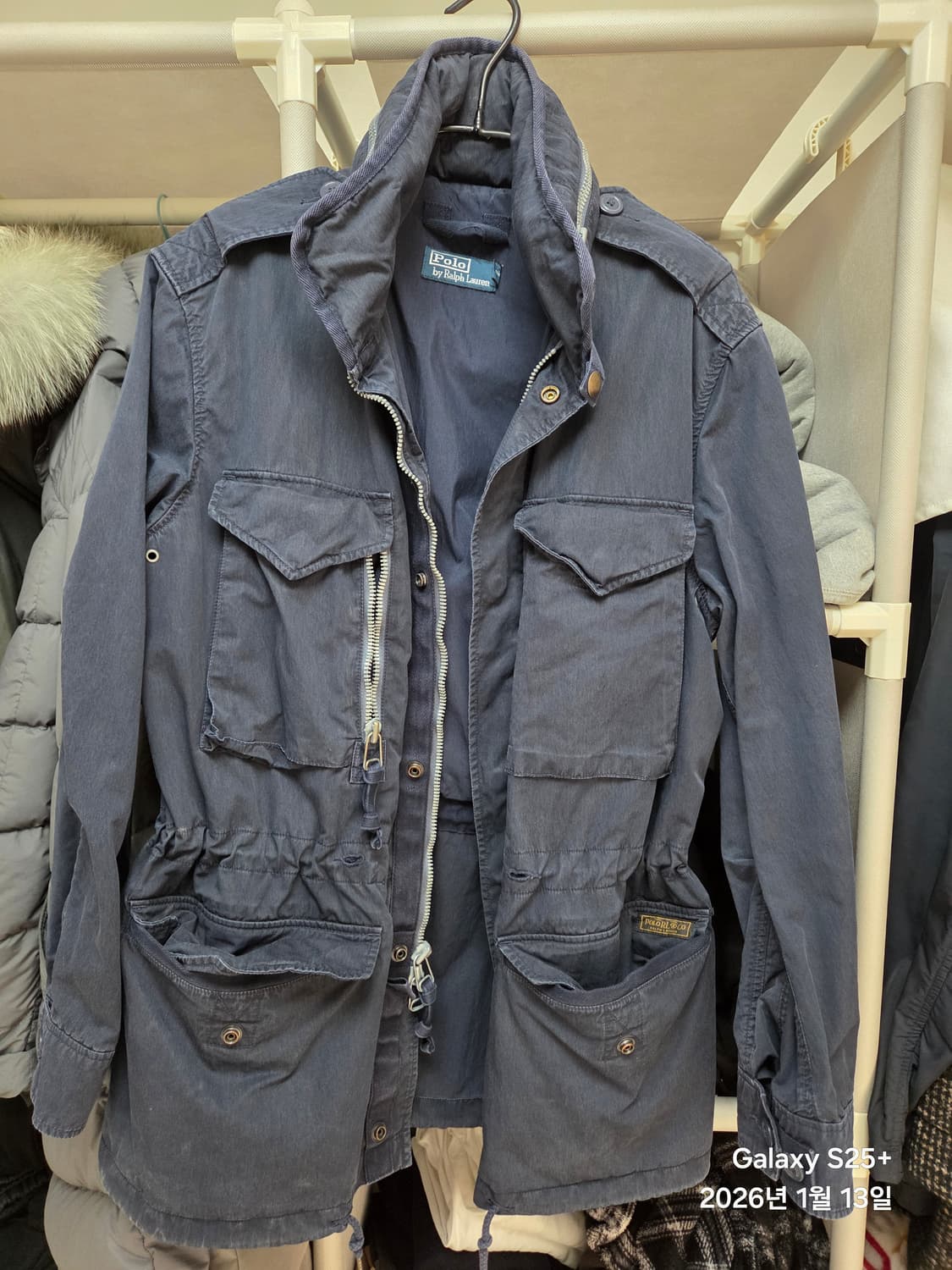 폴로 야상자켓 네이비 M사이즈 상품이미지2