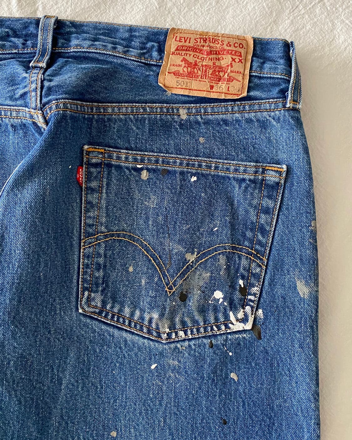 리바이스 501 페인팅 데님 팬츠 상품이미지9