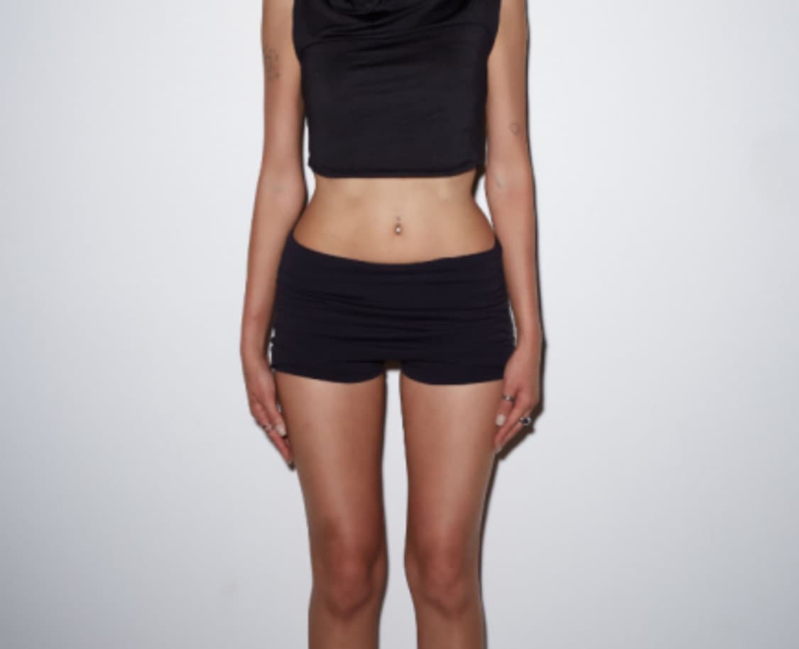 딥인블루 SPORTY SKIRT PANTS BLACK 상품이미지1
