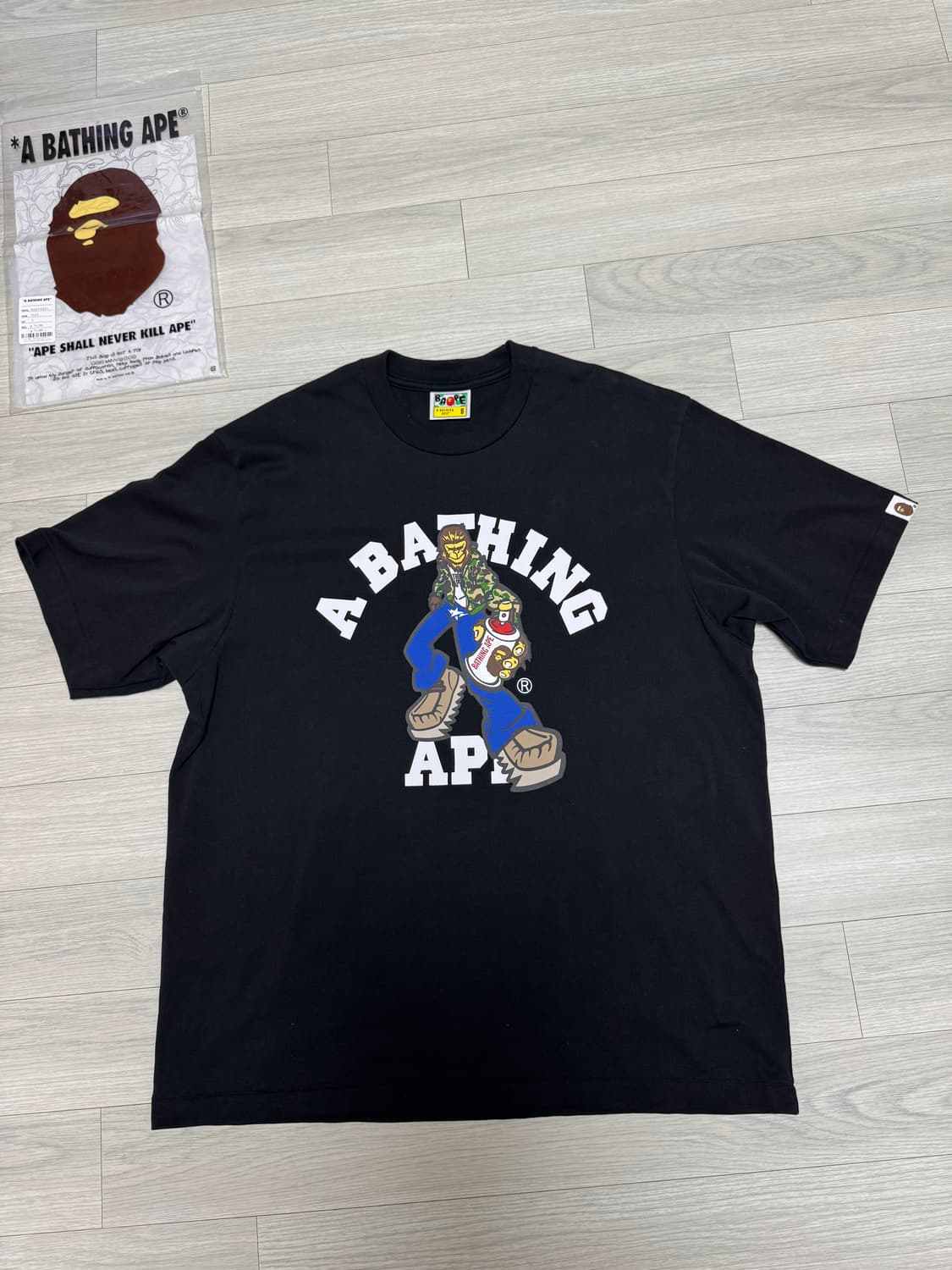 베이프 릴렉스핏 반팔 S 상품이미지1