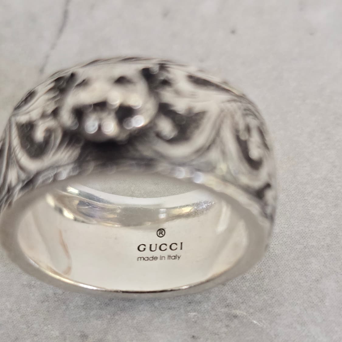 구찌 펠린 헤드 반지 링 13호 판매 상품이미지6