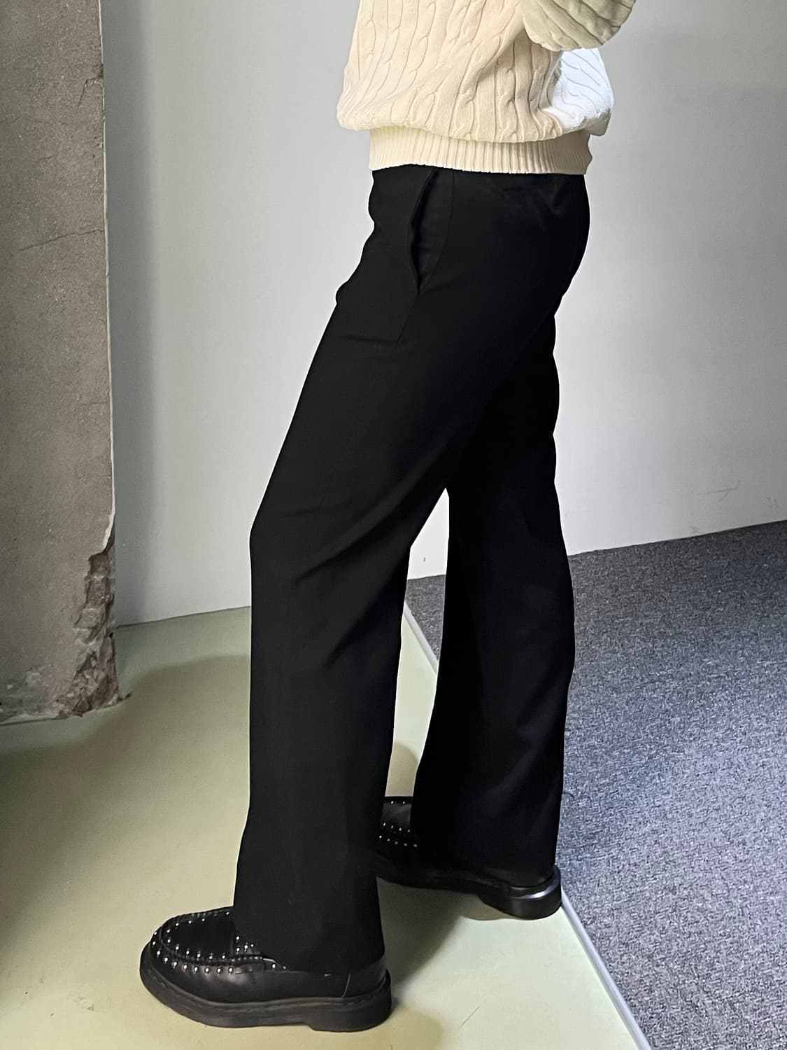 로에베 핀 턱 와이드 슬랙스 상품이미지2