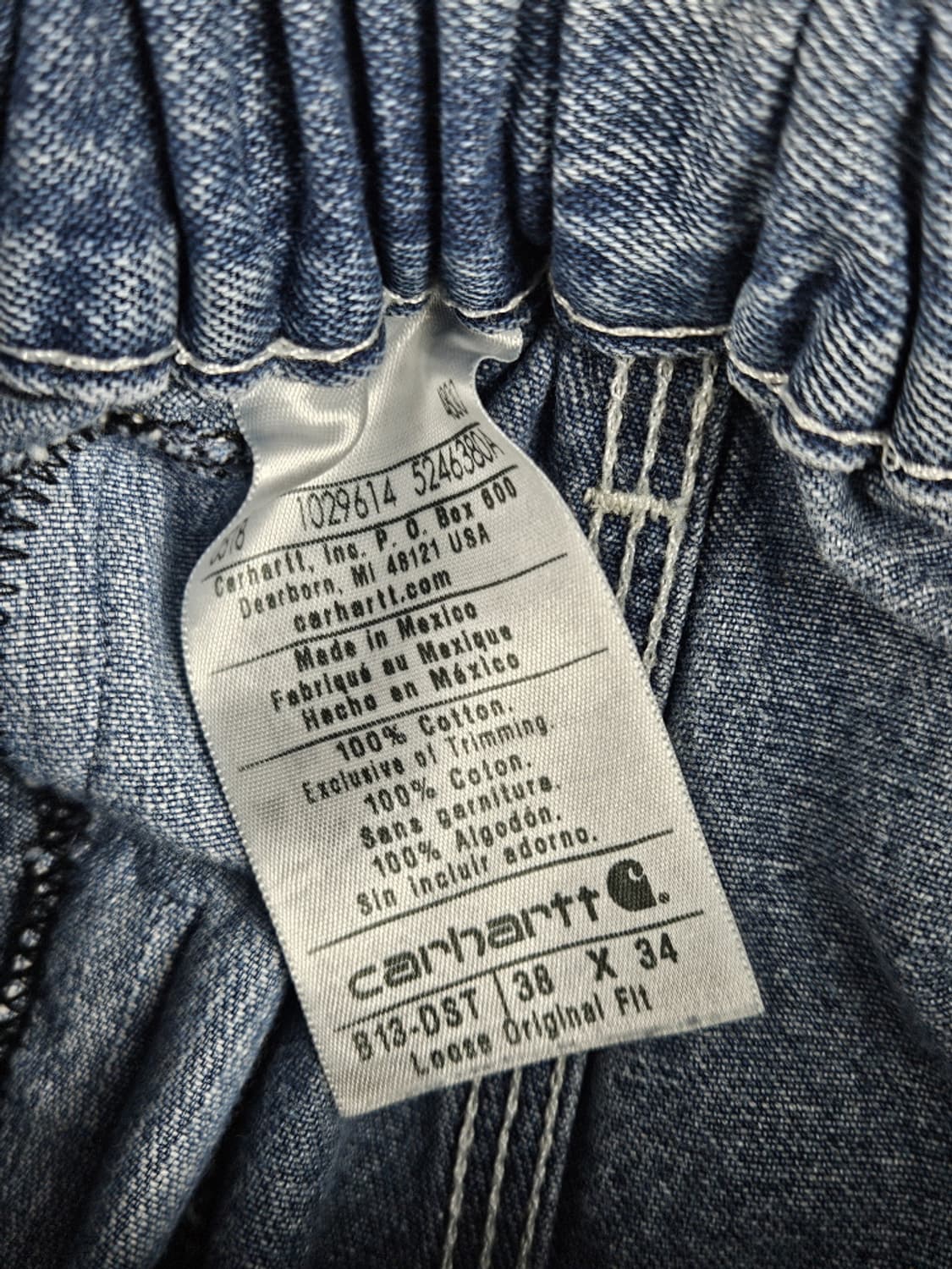 칼하트 밴딩 커스텀 데님 워크팬츠 ( 38 X 34 ) / 9975 상품이미지6