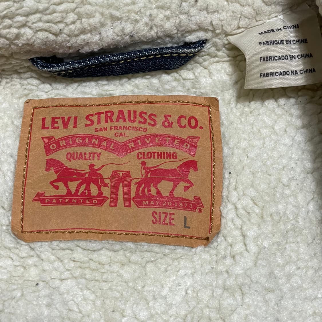 [L] 리바이스 빈티지 써클R 쉐르파 데님 트러커 자켓 상품이미지2